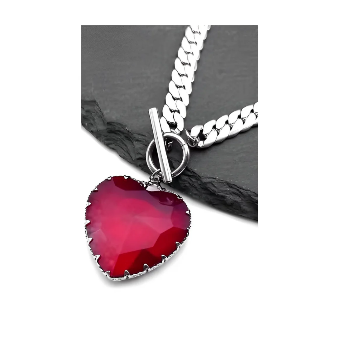 Glass Heart Pendant